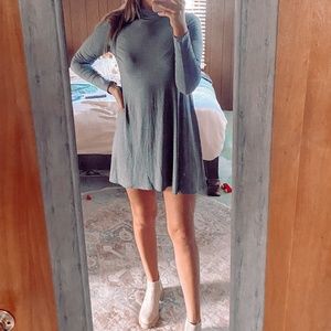 NWOT Mock Neck Swing Dress